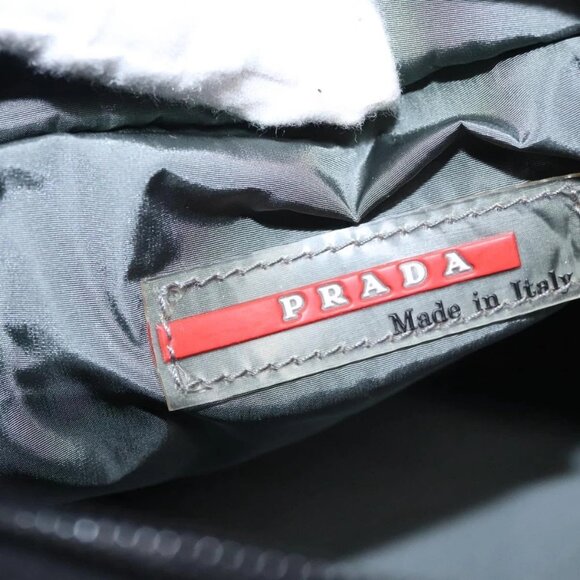 PRADA Sports Hand Bag Nylon Black Auth 103409 - Picture 10 of 16